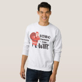 サンタいけなクリスマスおもしろい引用文スウェットシャツ スウェットシャツ (正面フル)