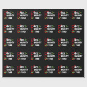 サンタいけなクリスマスリストの休日を楽しんだ ラッピングペーパー (フラット)