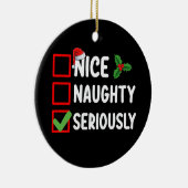 サンタいけなクリスマスリスト セラミックオーナメント (右)