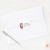 サンタいけなザトリップサンタ ラウンドシール (封筒)