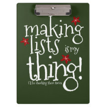 サンタいけなス&素敵なリストのクリップボード