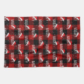サンタいけなハット付きクリスマス文字 キッチンタオル (横)