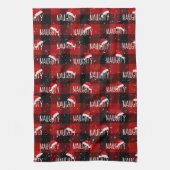 サンタいけなハット付きクリスマス文字 キッチンタオル (縦)