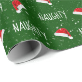 サンタいけなハット付きクリスマス文字 ラッピングペーパー (ロールコーナー)