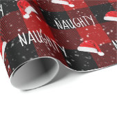 サンタいけなハット付きクリスマス文字 ラッピングペーパー (ロールコーナー)