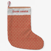 サンタいけなフィッシュフェイクネットニース スモールクリスマスストッキング (正面)