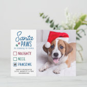 サンタいけなポーズニース愛犬の写真 シーズンカード (スタンド正面)
