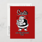 サンタいけなリストまたは素敵なクリスマスポストカード シーズンポストカード (正面/裏面)