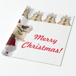 サンタいけなリストクリスマスラッピング紙 ラッピングペーパー
