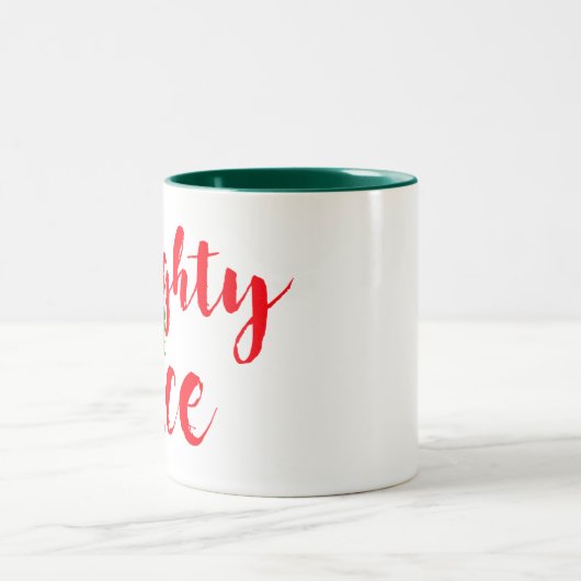 サンタいけなーが素敵なクリスマスコーヒーのマグカップデザイン ツートーンマグカップ (中央)