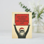 サンタいけなーに抗議する人 シーズンポストカード (スタンド正面)