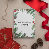 サンタおもしろいで最も素晴らしいタイムビールクリスマス シーズンカード