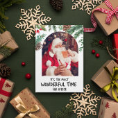 サンタおもしろいで最も素晴らしいタイムビールクリスマス シーズンポストカード