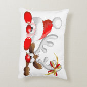 サンタおもしろいとトナカイの漫画 アクセントクッション (裏面(縦))