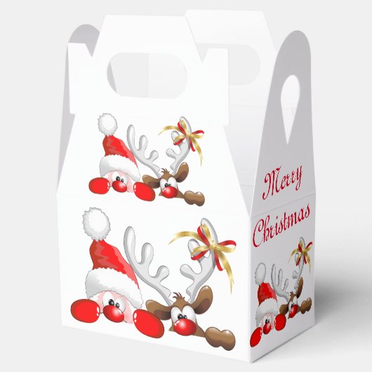 サンタおもしろいとトナカイの漫画 フェイバーボックス (オープン)