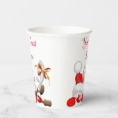 サンタおもしろいとトナカイの漫画 紙コップ (右)