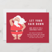 サンタおもしろいに髪を下ろせ 招待状 (正面)