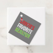 サンタおもしろいのお気に入りの不動産仲介業者不動産業者のクリスマス フェイバータグ (インサイチュ)