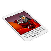 サンタおもしろいのソリのユーモアのマグネットの贈り物 マグネット (右側)