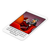 サンタおもしろいのソリのユーモアのマグネットの贈り物 マグネット (左側)