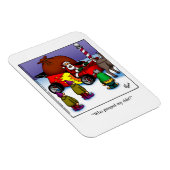 サンタおもしろいのピンプライドユーモア磁石ギフト マグネット (右側)