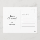 サンタおもしろいはクリスマス後にソーシャルメディアを見た シーズンポストカード (裏面)