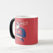 サンタおもしろいはホ来のクリスマスに向かっている モーフィングマグカップ (正面左)