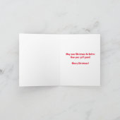 サンタおもしろいウィズルドルフ遊ゴルフクリスマスバンカー シーズンカード (内部)