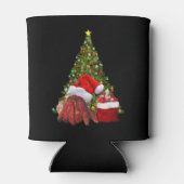 サンタおもしろいガニクリスマス仙人カニ恋人 缶クーラー (裏面)