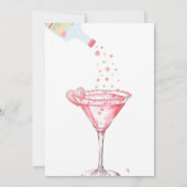 サンタおもしろいガールズナイトクリスマスパーティー 招待状 (裏面)