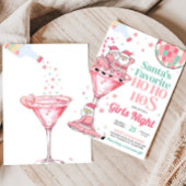 サンタおもしろいガールズナイトクリスマスパーティー 招待状