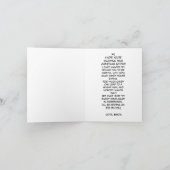 サンタおもしろいキャンディクリスマスメッセージ サンキューカード (内部)