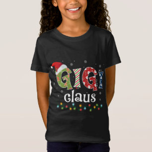 サンタおもしろいギクロースクリスマスパジャマファミリーマット Tシャツ