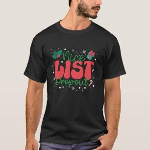 サンタおもしろいクラウスホリデークリスマいけなスニースL Tシャツ