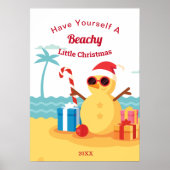 サンタおもしろいクラウスホリデークリスマスニューイヤー ポスター (正面)