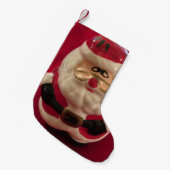 サンタおもしろいクリスマスストッキング スモールクリスマスストッキング (正面 (吊り時))
