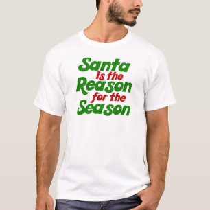 サンタおもしろいクリスマスユーモアのパロディ Tシャツ