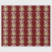 サンタおもしろいクリスマス ラッピングペーパー (フラット)