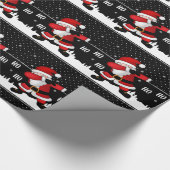 サンタおもしろいクロウダビング ラッピングペーパー (角)