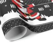 サンタおもしろいクロウダビング ラッピングペーパー (ロールコーナー)