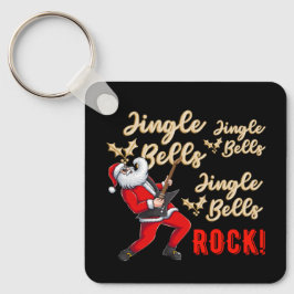 サンタおもしろいクロースのギタ遊ークリスマス キーホルダー