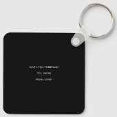 サンタおもしろいクロースのギタ遊ークリスマス キーホルダー (裏面)