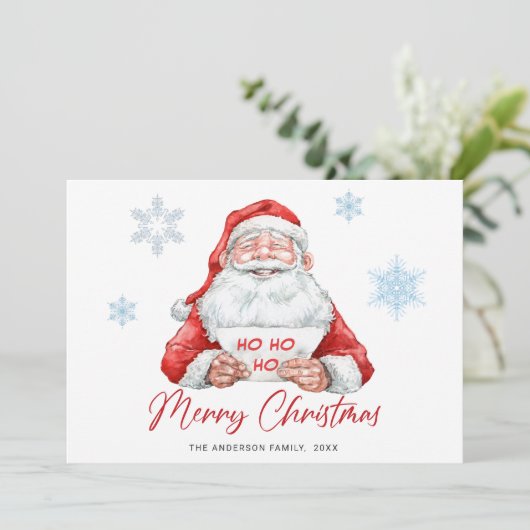 サンタおもしろいクロースのクリスマス挨拶 シーズンカード (スタンド正面)