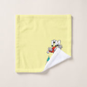 サンタおもしろいクロースのパタユーモアのあるーン バスタオルセット (ウォッシュタオル)