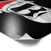 サンタおもしろいクロース顔と帽子ひげ&グラスCh フォトプリント (角)