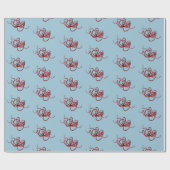 サンタおもしろいクロース・クラーケン ラッピングペーパー (フラット)