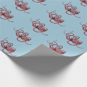 サンタおもしろいクロース・クラーケン ラッピングペーパー (角)