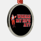 サンタおもしろいクロース メタルオーナメント (右)