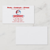 サンタおもしろいクロース 名刺 (正面/裏面)
