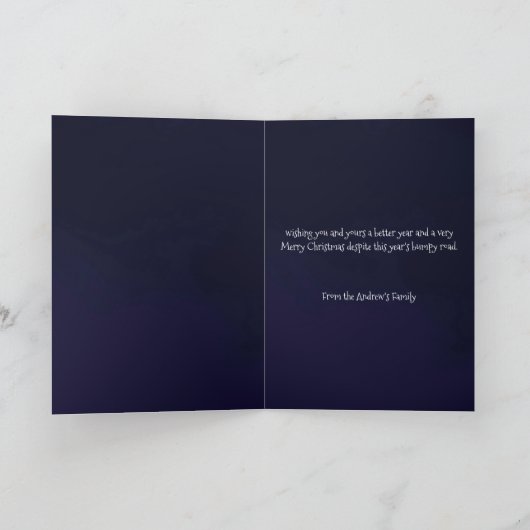 サンタおもしろいクロース,希望に満ちたクリスマスを突破 シーズンカード (内部)